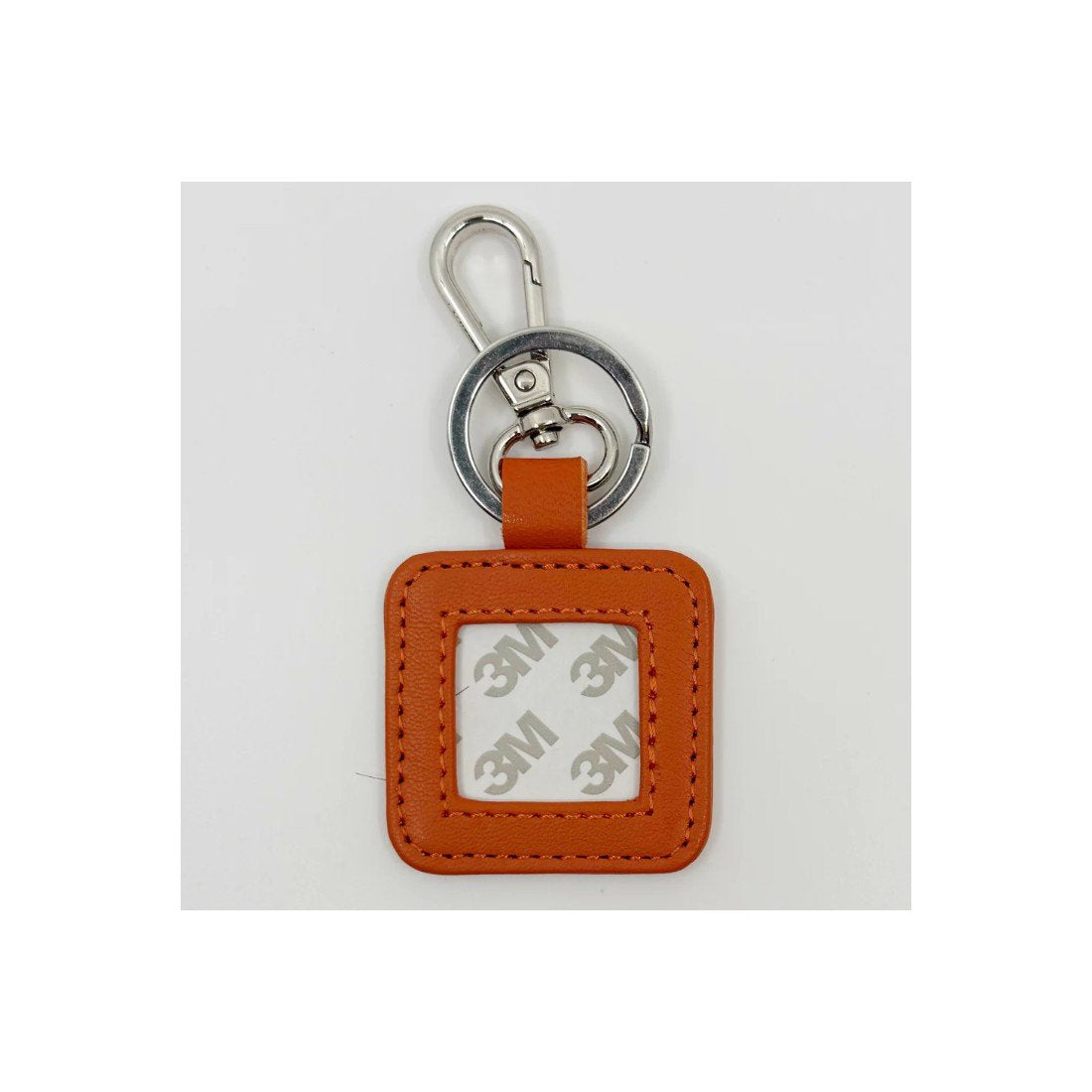 Leather Key Fob - Orange