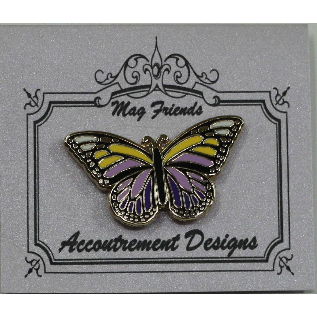Purple/Yellow Butterfly Magnet