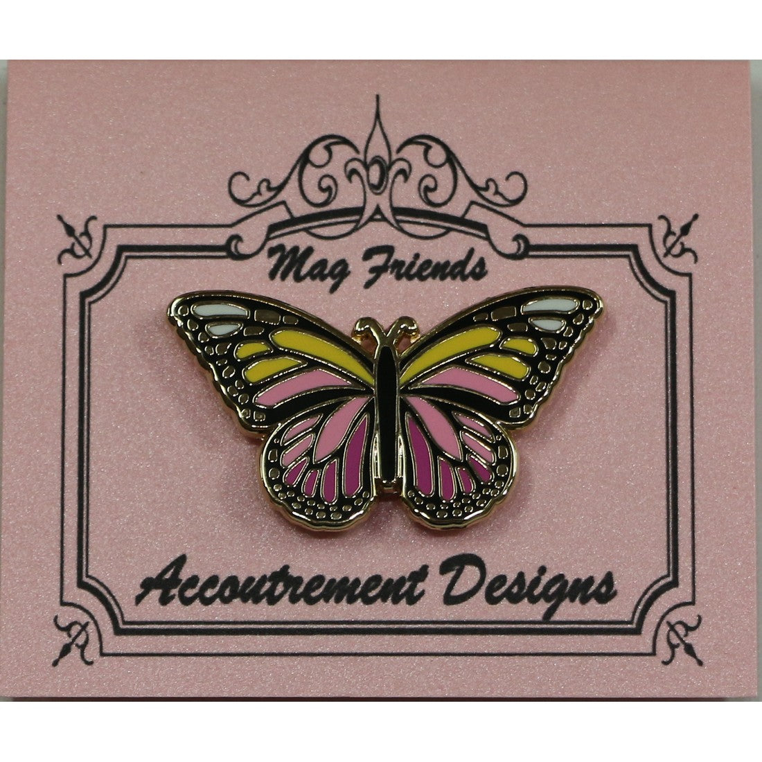 Pink/Yellow Butterfly Magnet