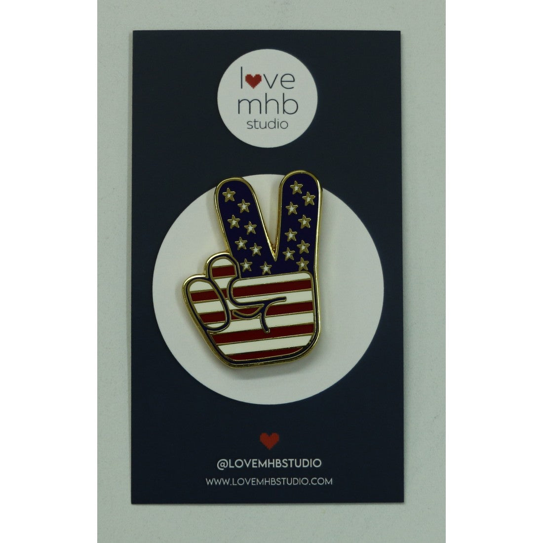 Peace Sign Flag Needle Minder