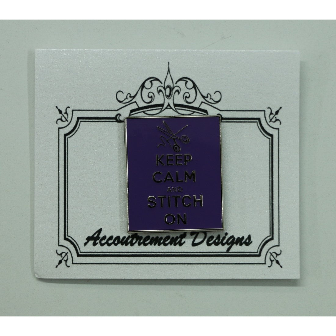 Keep Calm & Stitch On - Purple