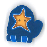Small Blue Mitten w/ Star 4421.S