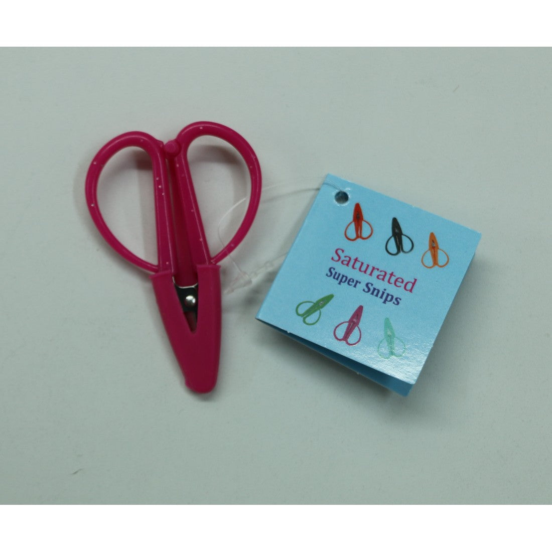 Super Snips, Bright Pink with Silver Glitter