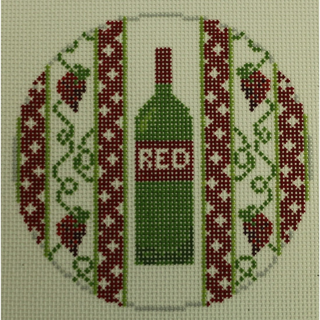 A Bottle of Red Wine Coaster