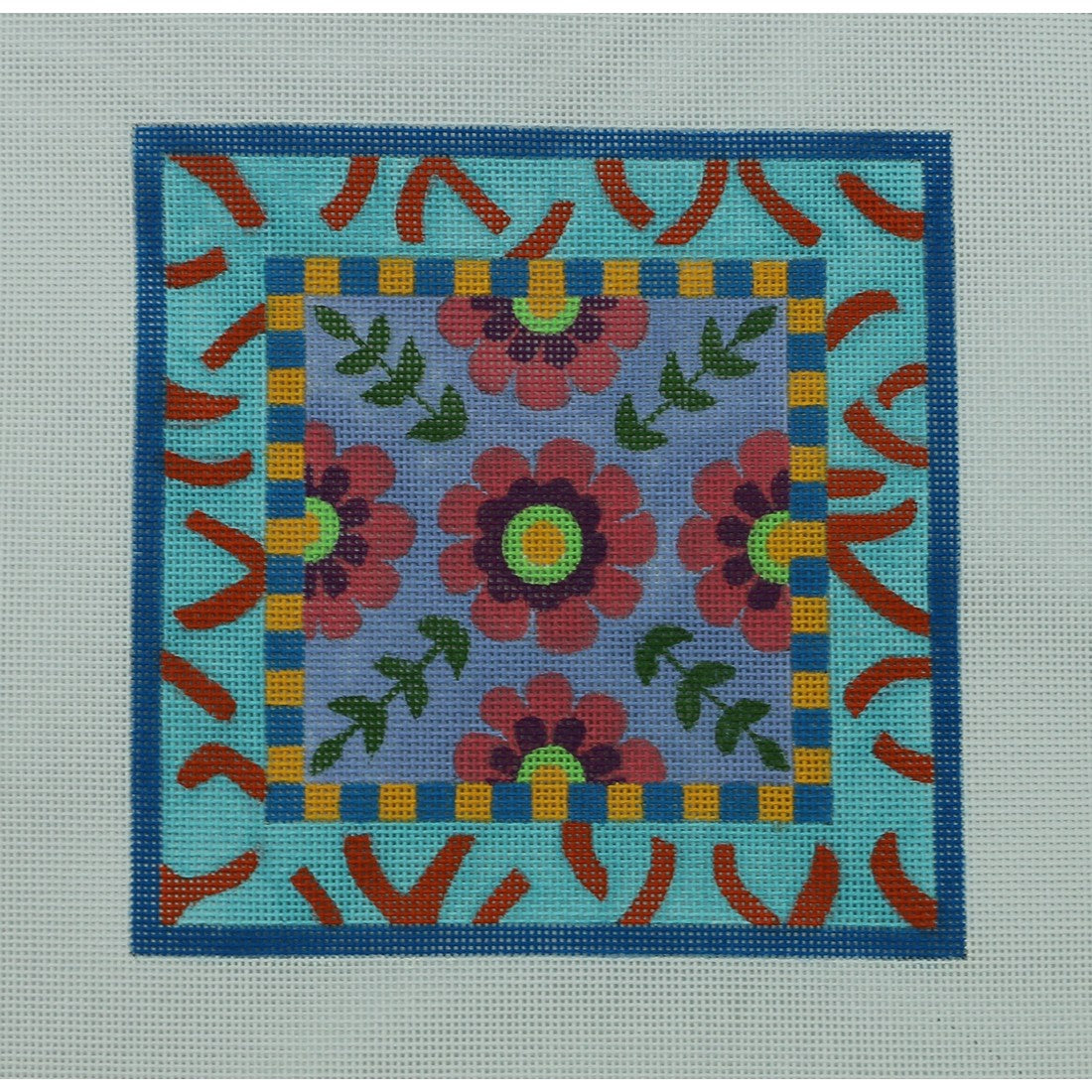 Pink Floral with Borders