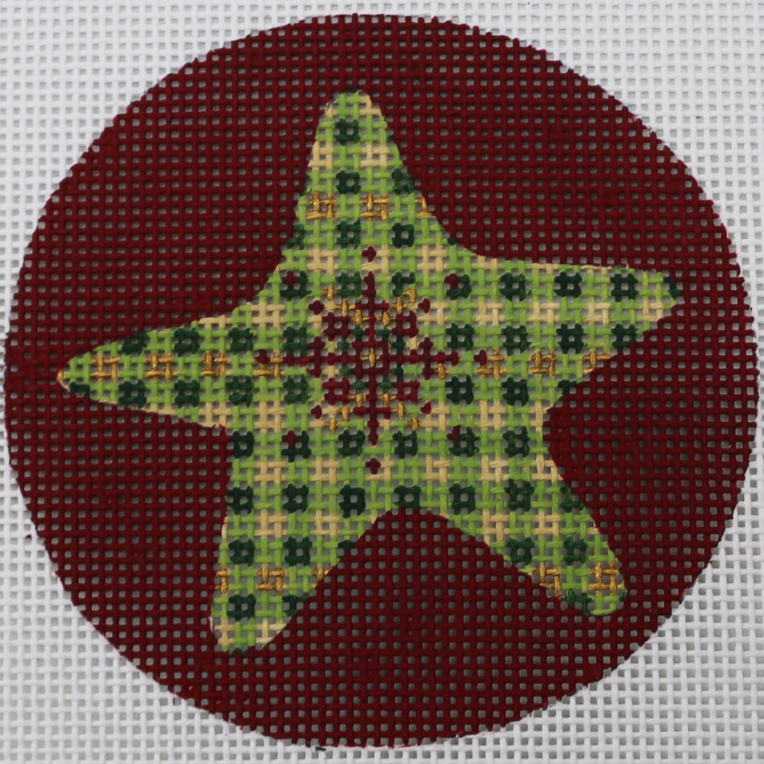 Star on Red Round