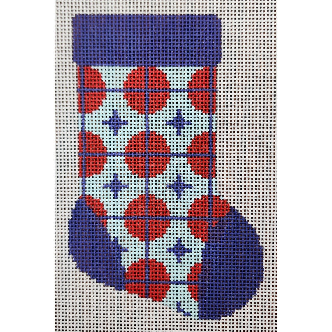 Purple/Red/Lt. Blue Mini Sock