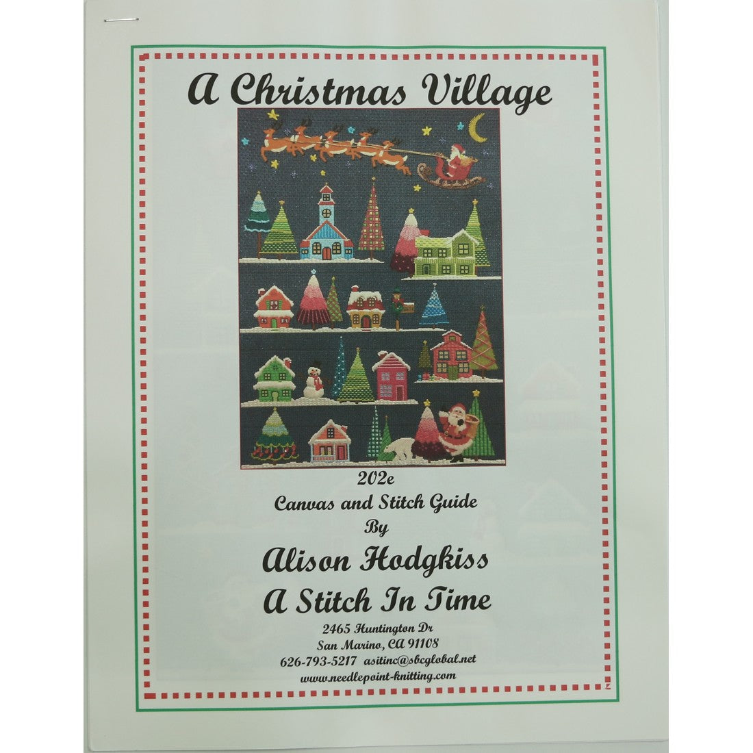 Coral House/Pink Tree Stitch Guide