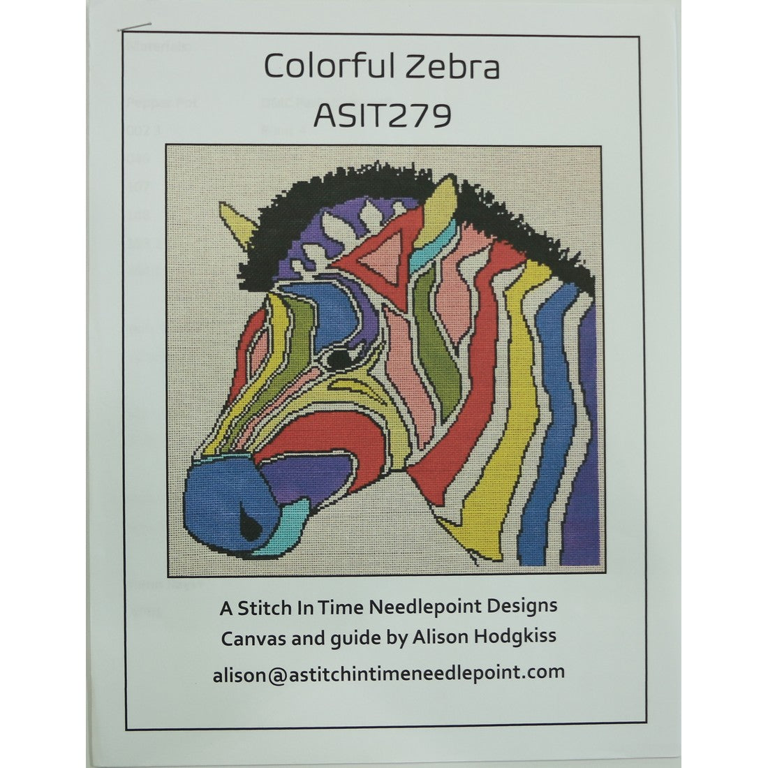 Colorful Zebra Stitch Guide