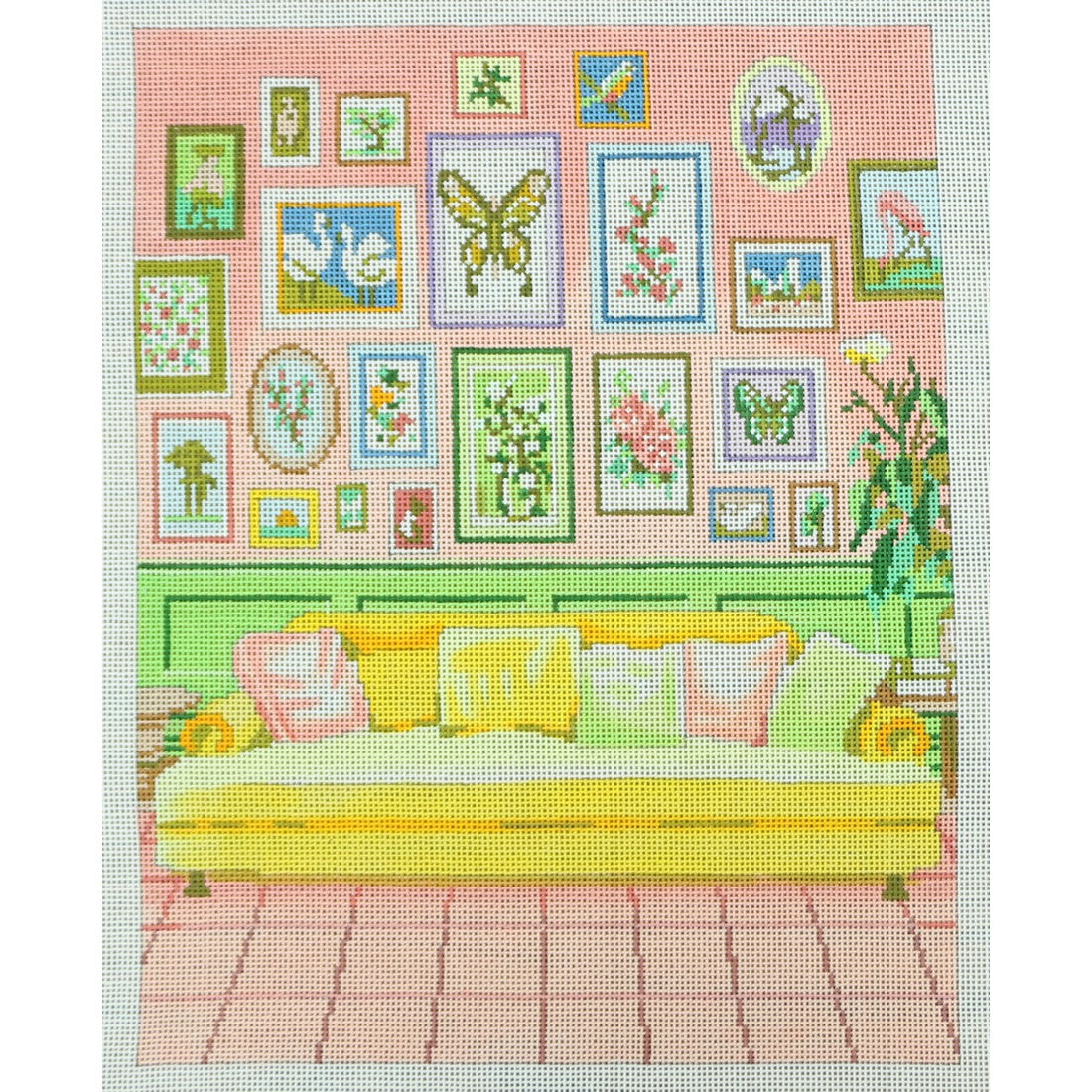 Pink Gallery Wall