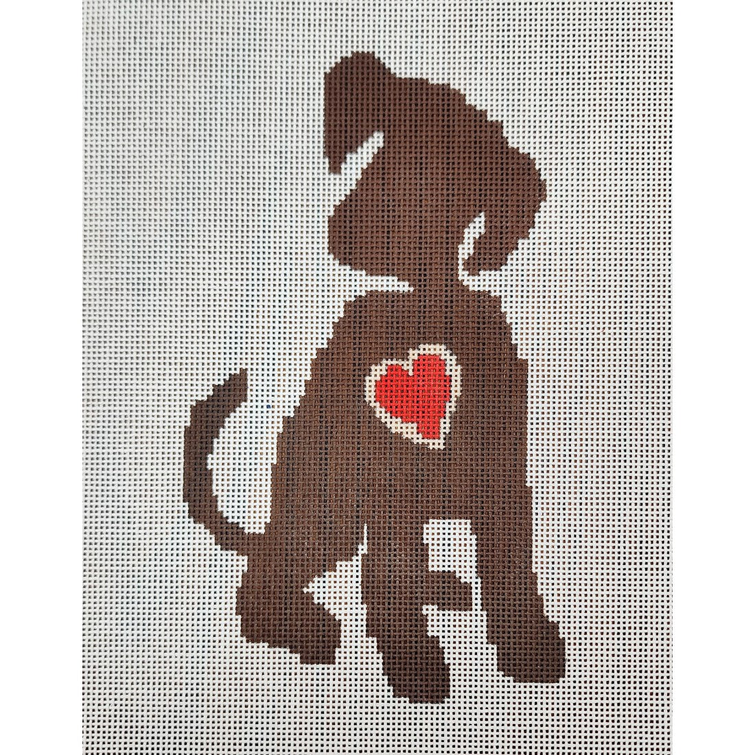 Brown Dog w/ Heart
