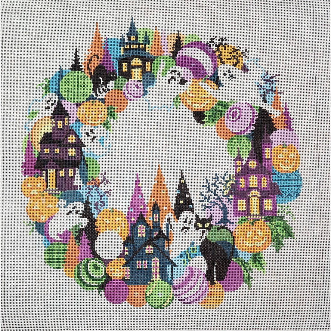 Halloween Wreath, 13 mesh