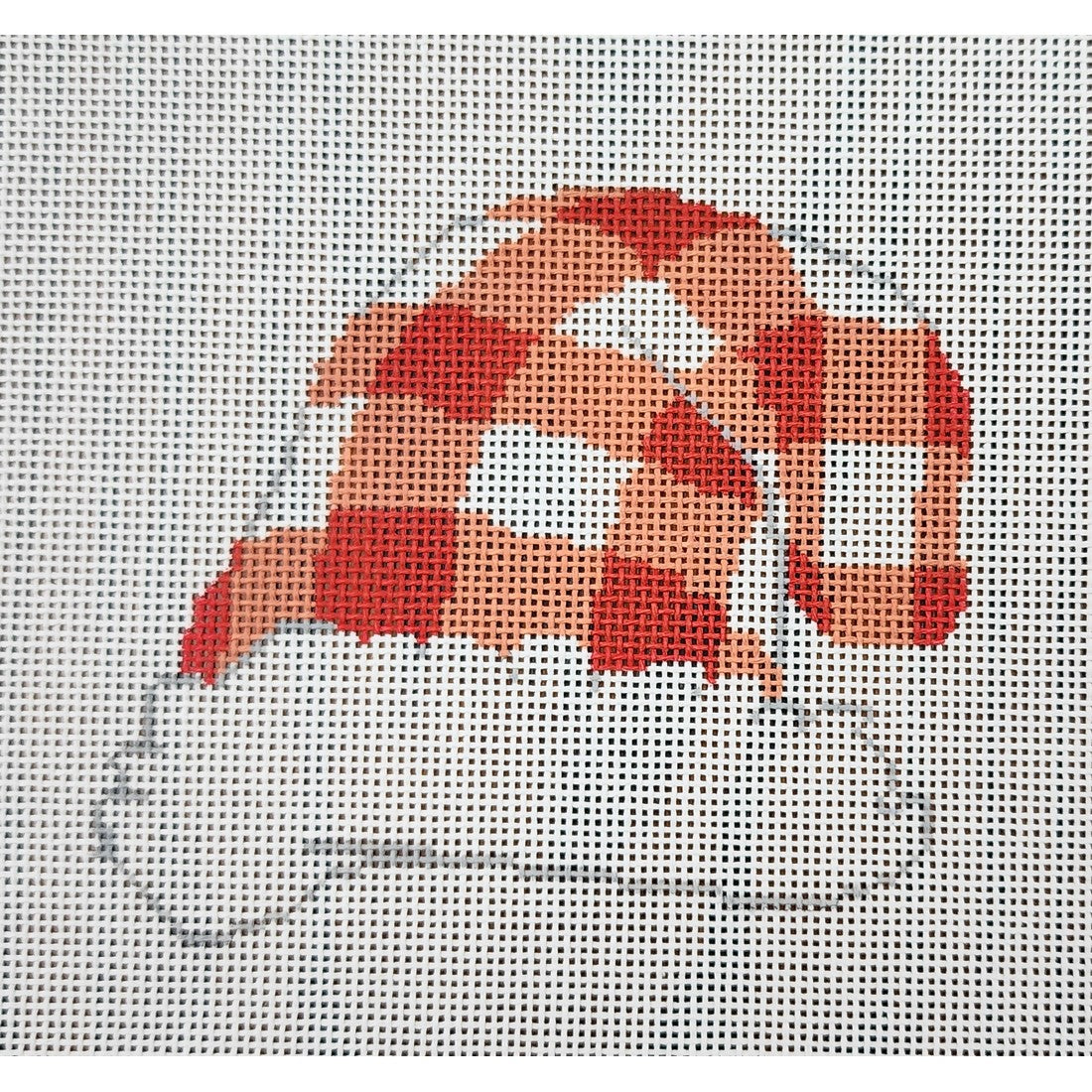 Red Gingham Cap, 18 mesh