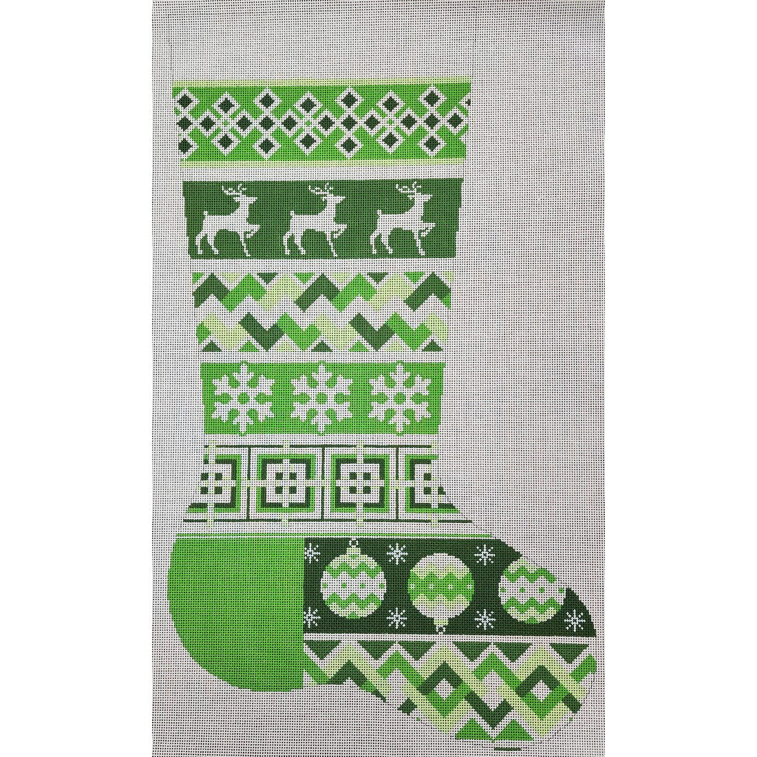 Green Diamonds Stocking