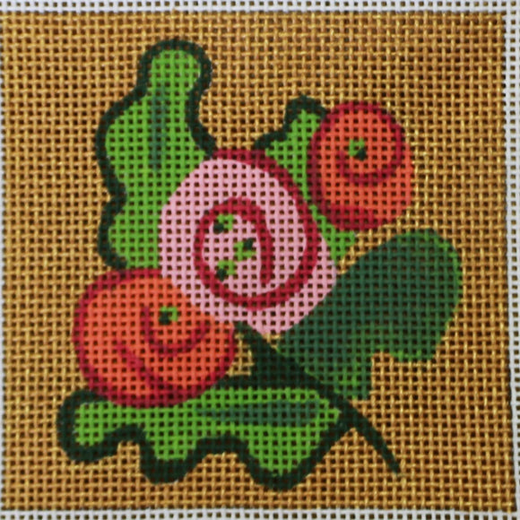Pop Roses with stitch guides