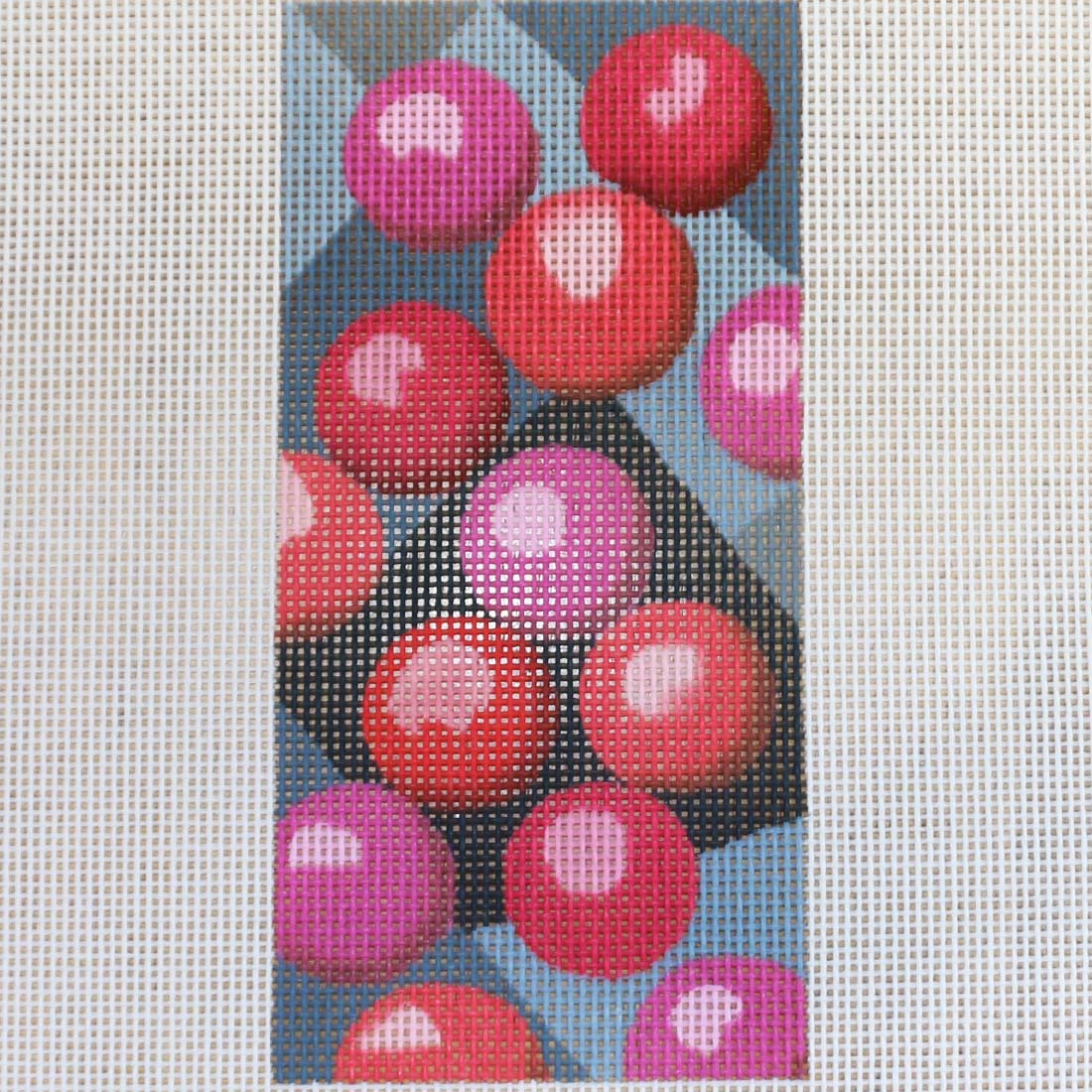 Red/Pink Circles on Grey
