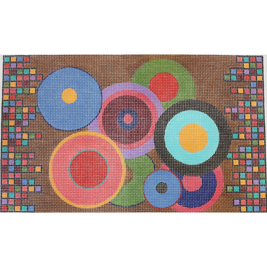 Circles & Squares on Brown