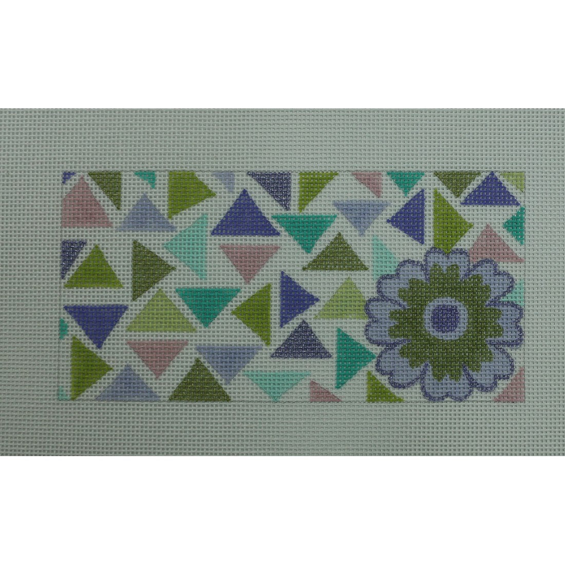 Periwinkle & Peridot Flower Geo