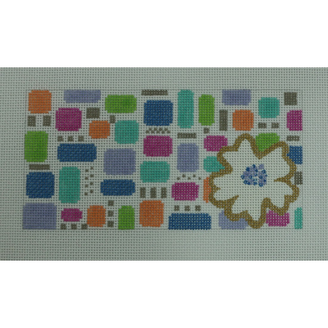 Gold/White Flower Geo