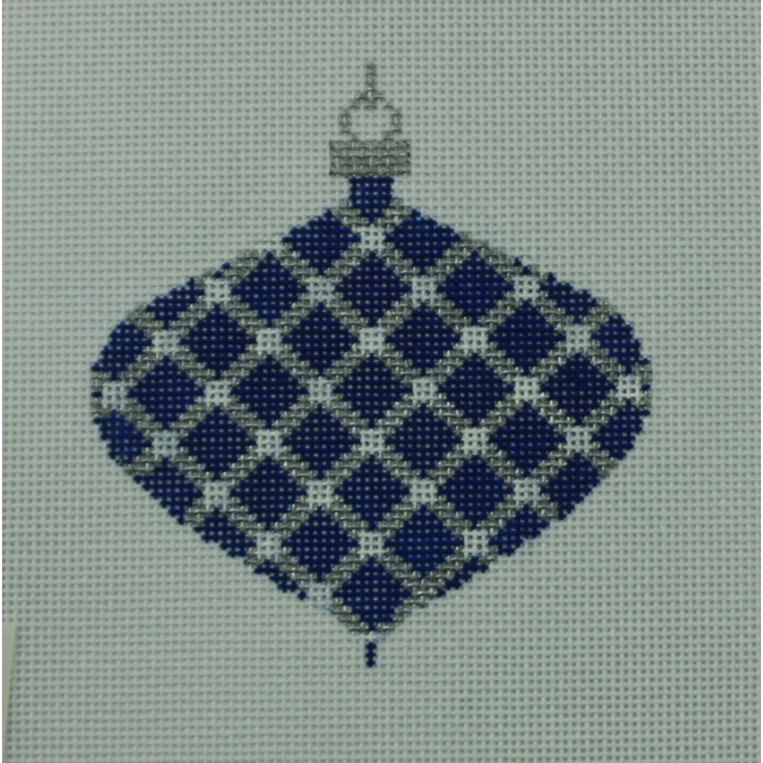 Blue and Silver Ornament