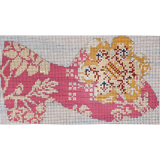 Rose Shoe w/ Gold Flower