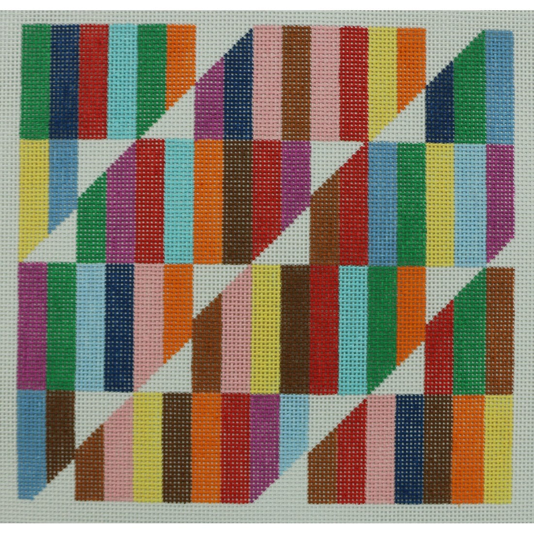 Rainbow Geometric Quilt