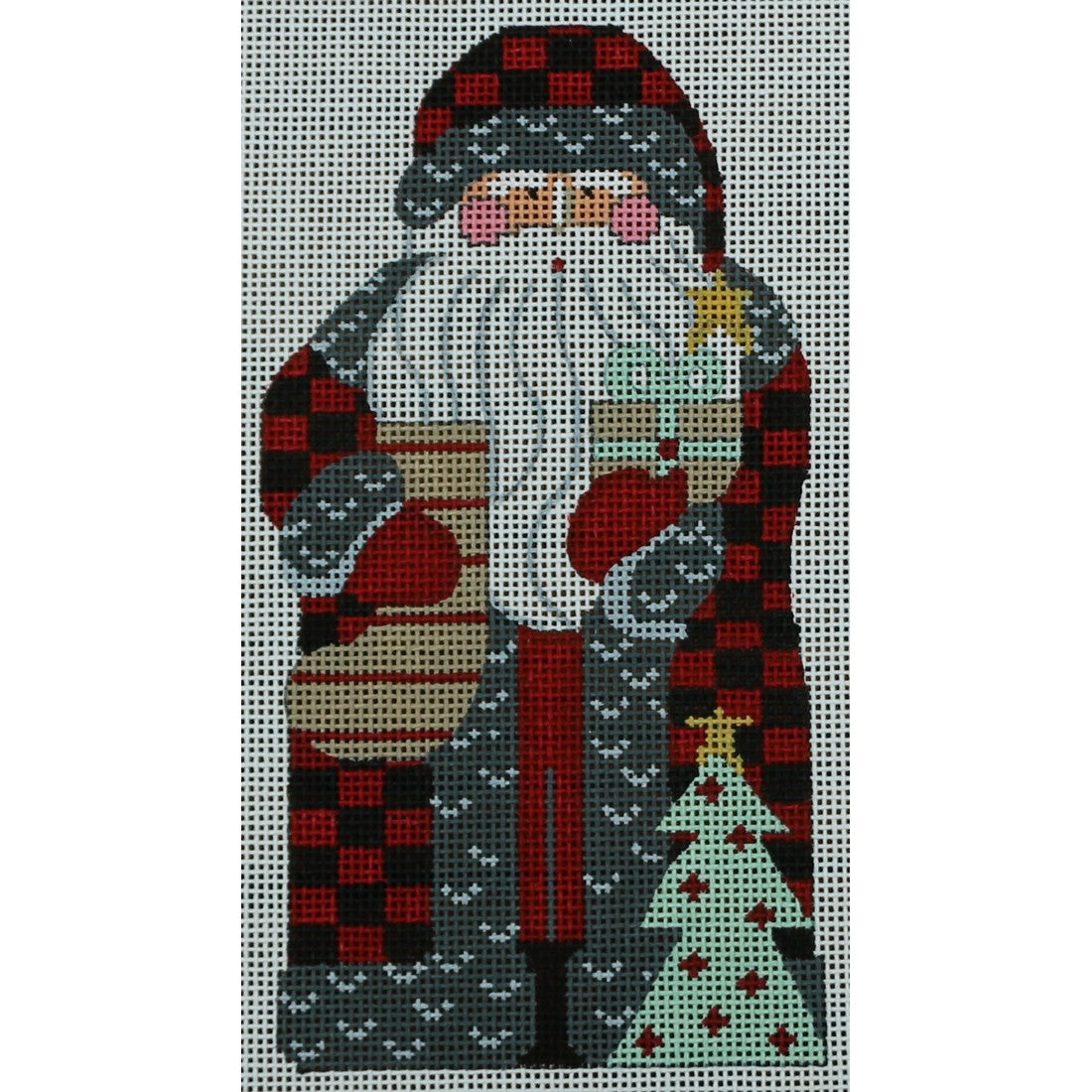 Father Christmas, Buffalo Plaid