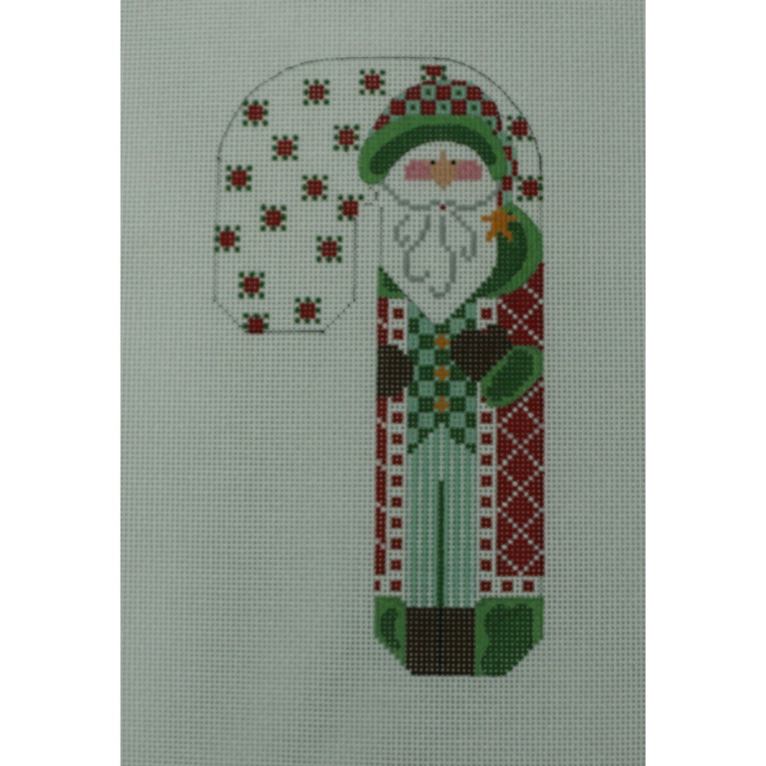 Red & Green Santa Candy Cane