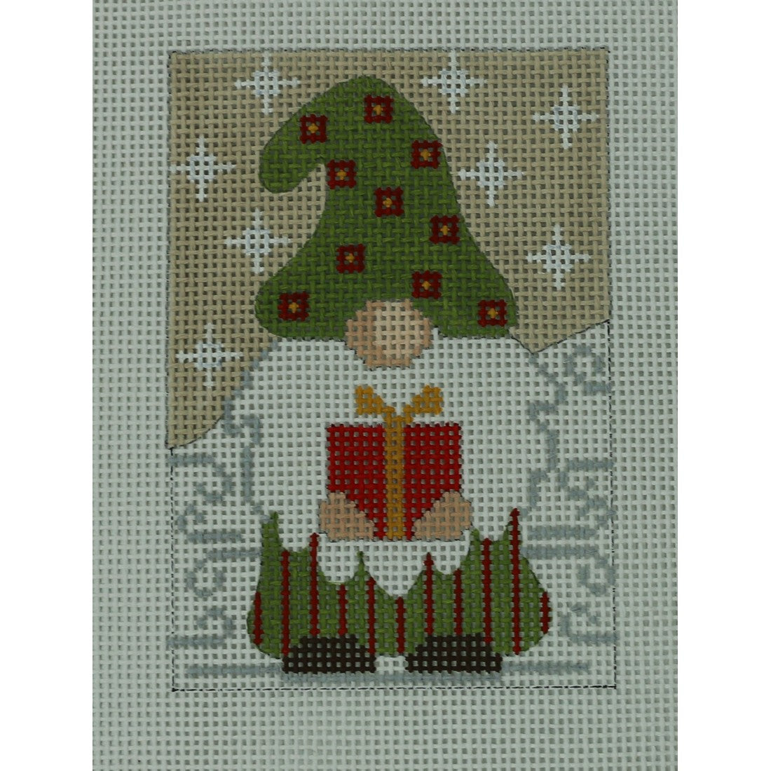 Gnome Holding Gift
