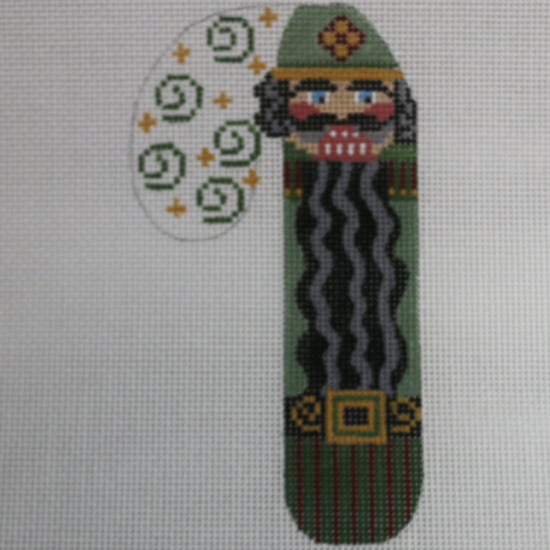 Green Nutcracker Candy Cane