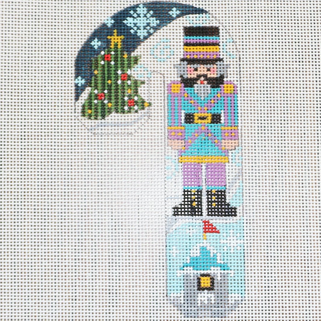 Teal/Purple Nutcracker