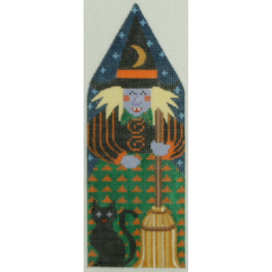 Witch w/ Broom & Black Cat