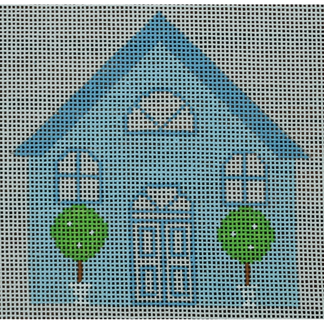 Cottage, Blue & White