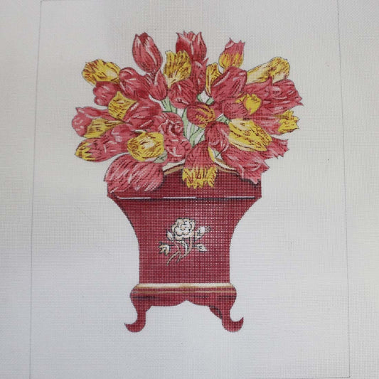 Tulips in Square Stand