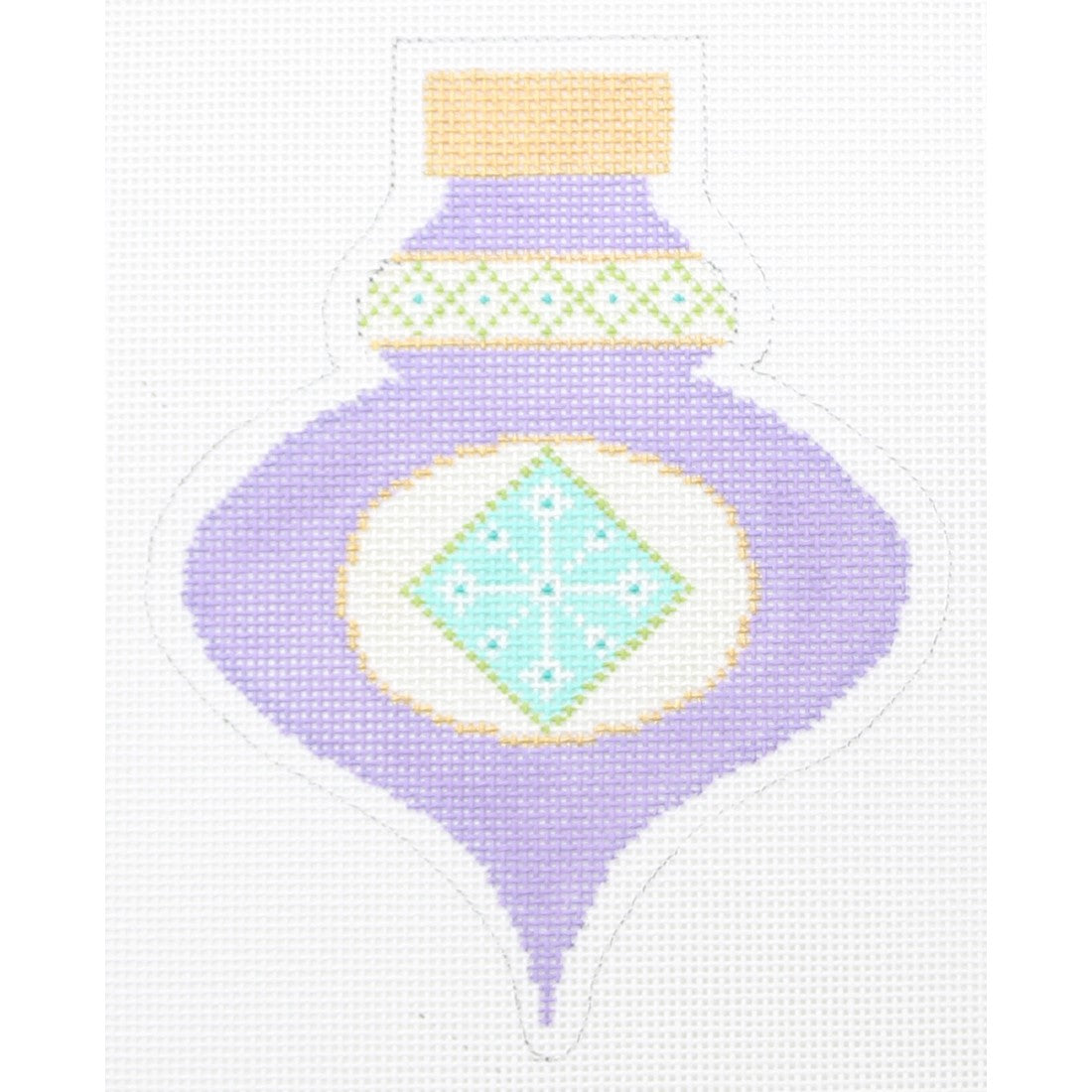 Purple/Turquoise Ornament