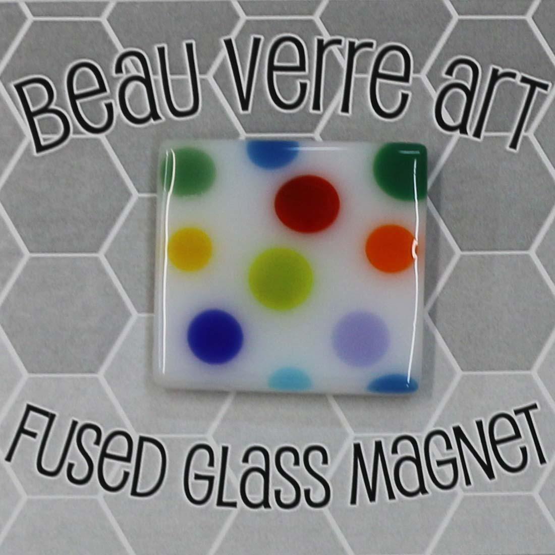 White w/ Colorful Dots