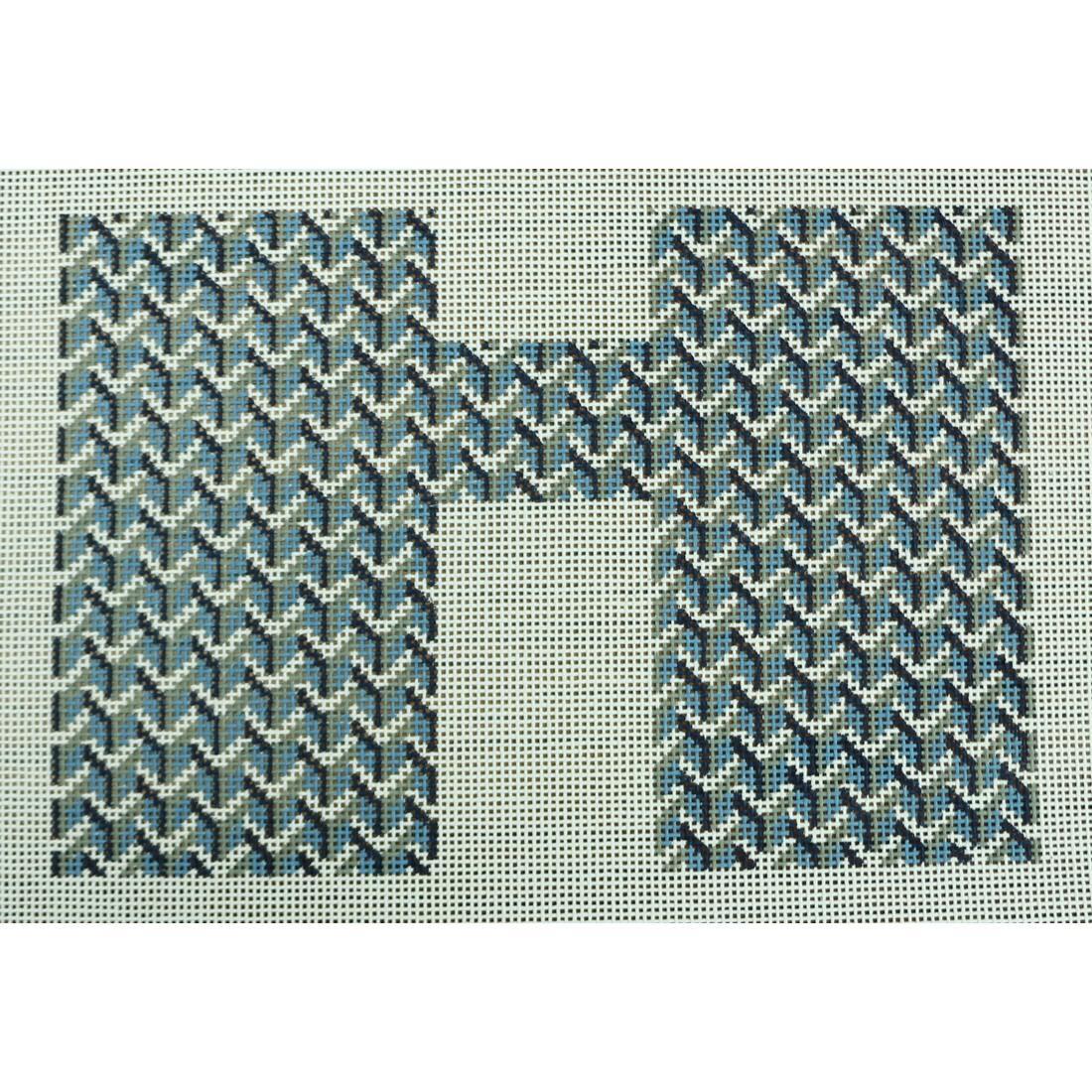 Y Pattern Clutch Front Blue