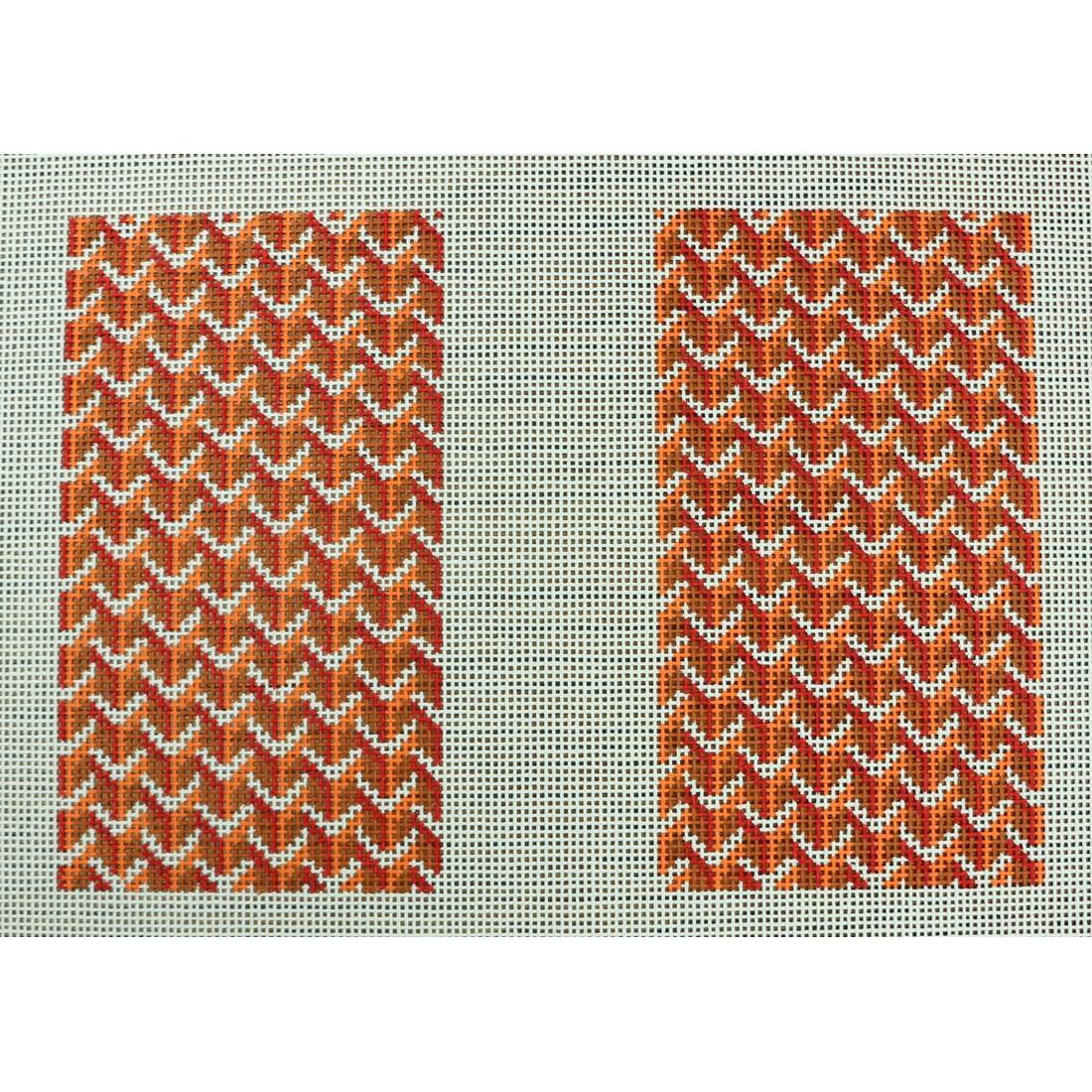 Y Pattern Clutch Back Orange