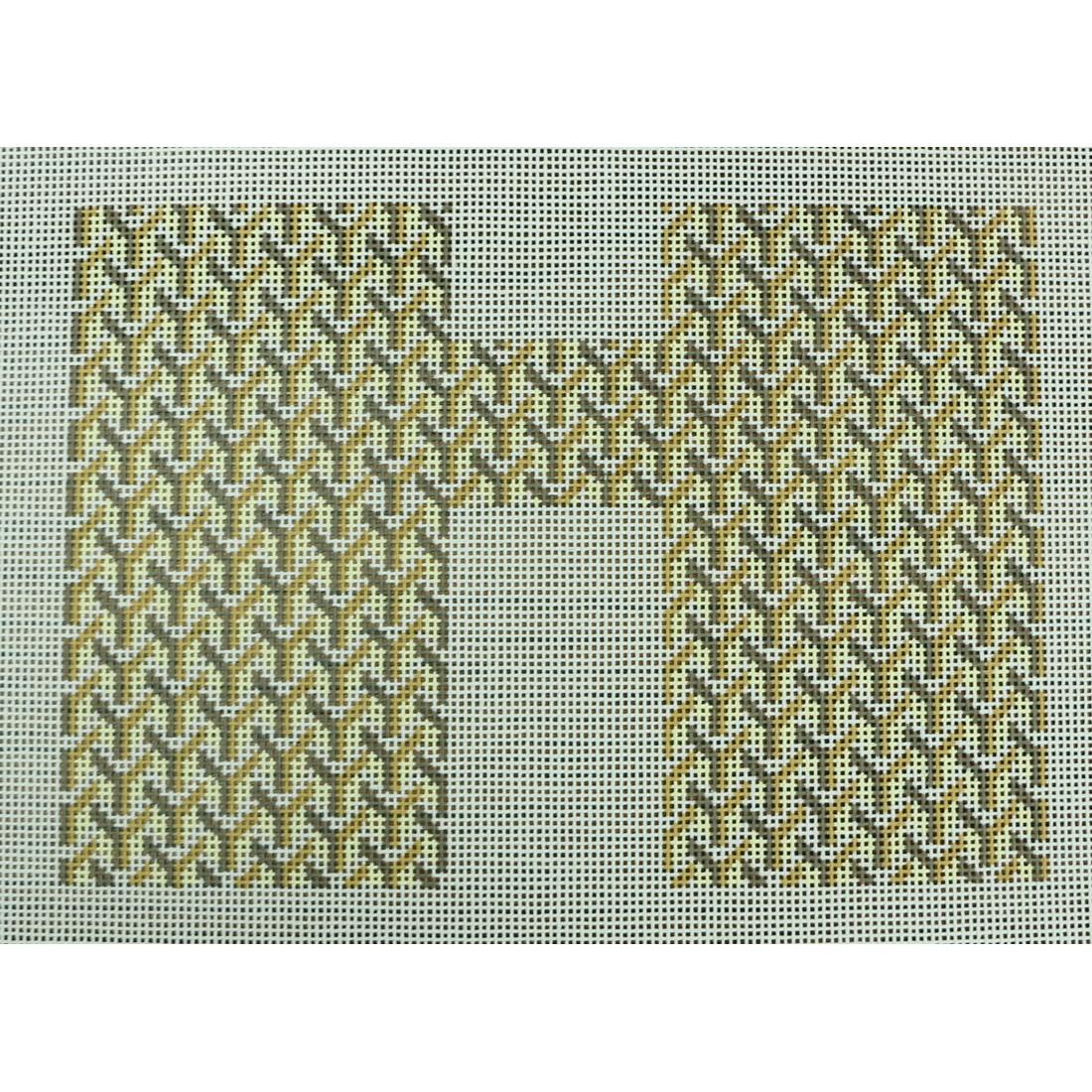Y Pattern Clutch Front Tan