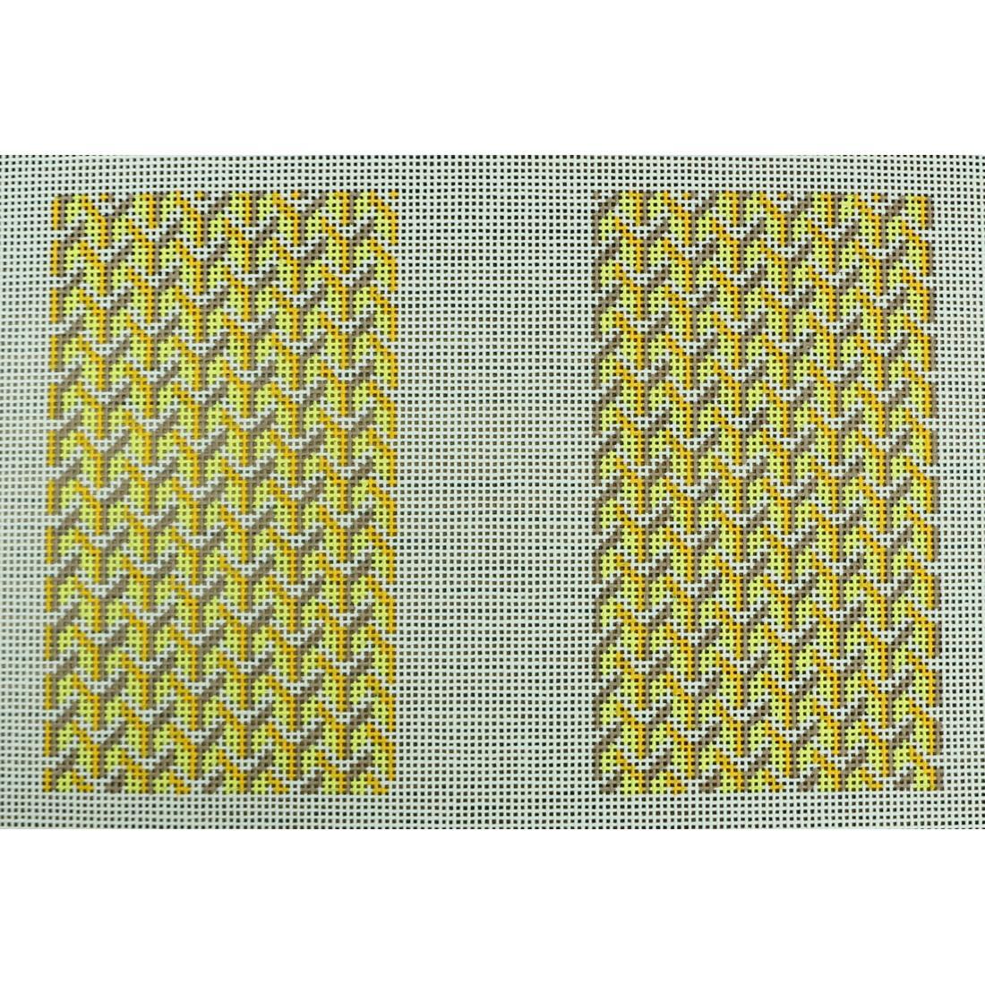 Y Pattern Clutch Back Yellow