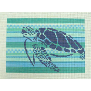 Turtle Stencil/Stripes