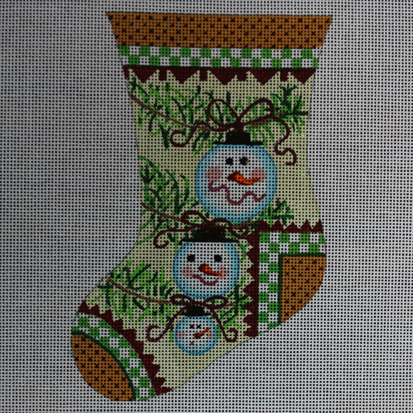 Snowman Ornament Stocking