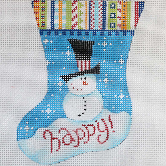 Happy Snowman Stocking