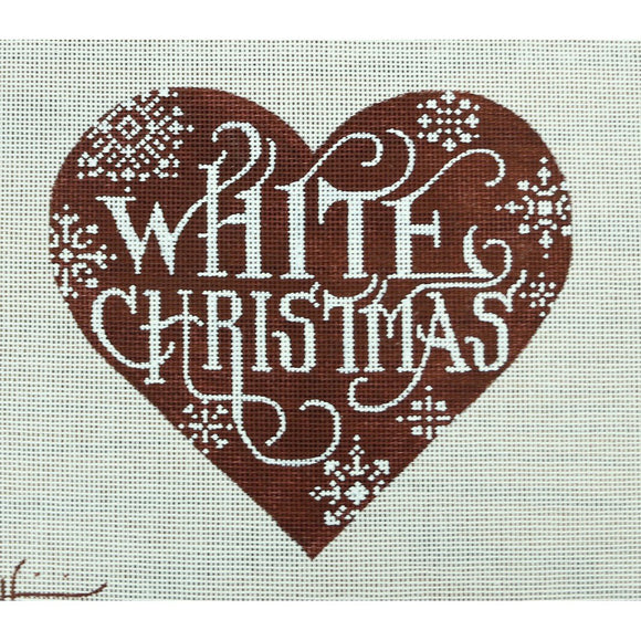 White Christmas Heart