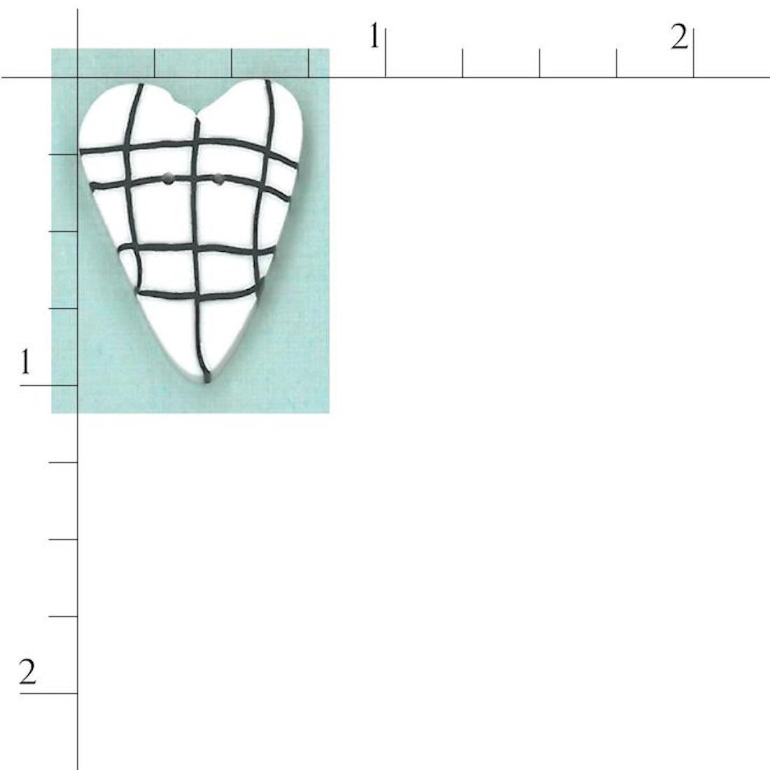 Black & White Plaid Heart SS1002