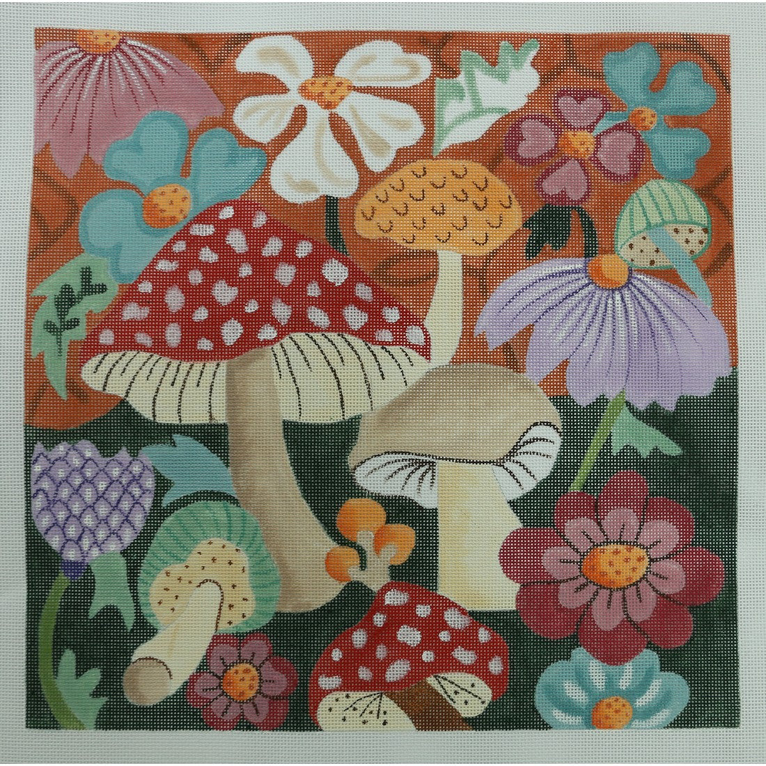 Mushroom and Flowers