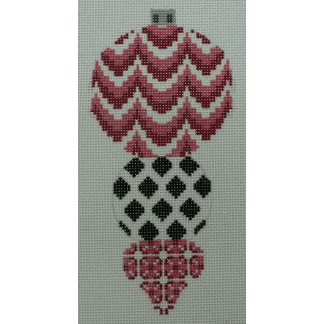Pink, White Ornament