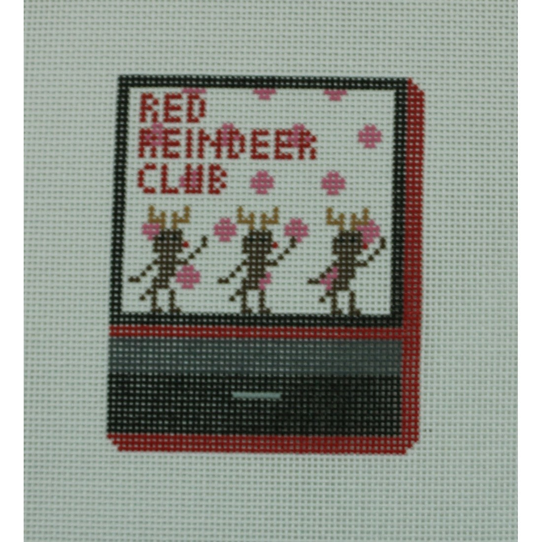 Red Reindeer Club Matchbox