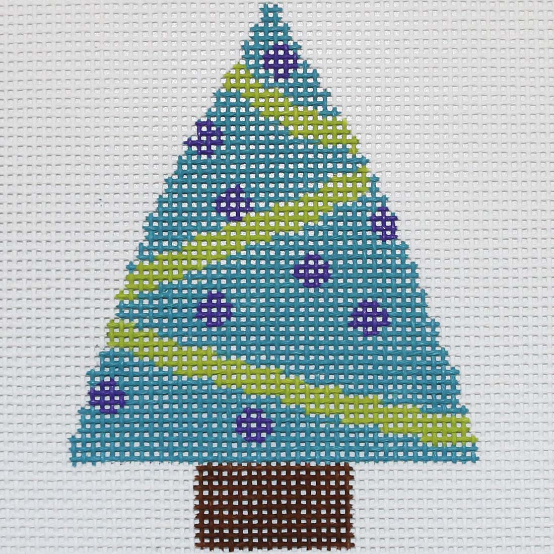 Tree w/ Purple Ornaments