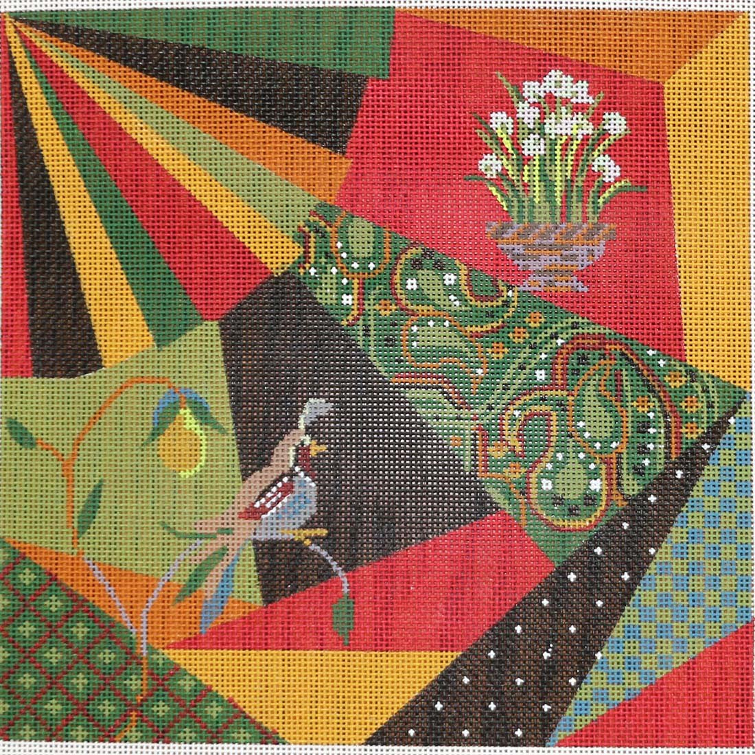 Christmas Patchwork with stitch guide